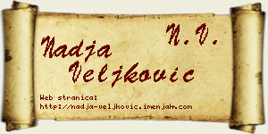 Nadja Veljković vizit kartica
